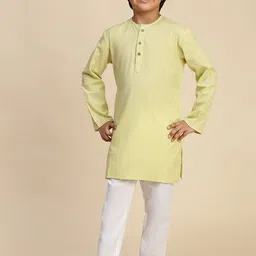 YK Boys Regular Pure Cotton Round Neck Kurta with Pyjamas-35