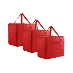 Aura Red 3 Pieces Storage Bag Multi-Utility Organisers-25