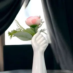Art Street White Hand Shape Ceramic Vases-52
