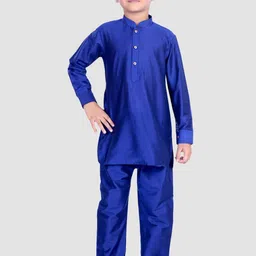 Pehanaava Boys Regular Thread Work Kurta with Pyjamas-10