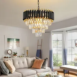 GAUVIK Gold-Toned & Black Ceiling Lamp-13