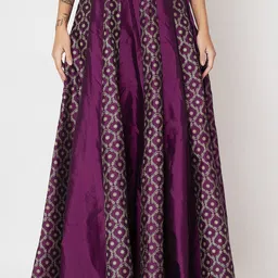 studio rasa Women Floral Printed Flared Maxi Skirts-19