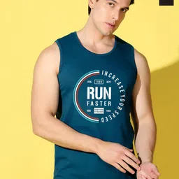 WOOSTRO 2-Pc Printed Odour-Free Cotton Innerwear Vests VWS26(RUN PEACOCK)(MORE BLACK)-image-64