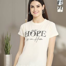 Tromko Women Typography 3 Printed Applique T-shirt-picture-18