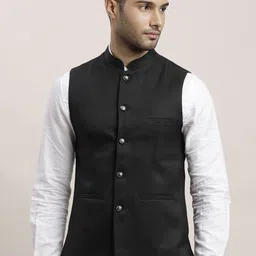 Turtle Woven Nehru Jacket-88