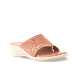 Khadims Women Embellished Wedge Sandals with Laser Cuts-picture-55
