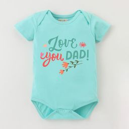 BLUSHES Infants Fathers Day Theme Printed Pure Cotton Onesie-image-99