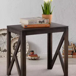 Metalsmith Grey Wooden Rectangular Bedside Table-30