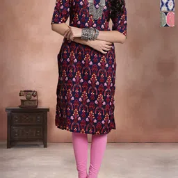 Anouk Rustic Women Pack of 3 Ethnic Motifs Printed Kurta-image-83