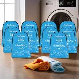 Aura Blue Set of 6 Water Resistant Multi-Utility Organisers-6