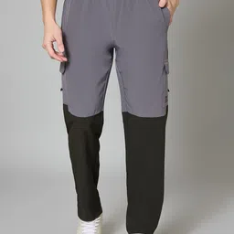 TURNFIT Men Mid-Rise Regular Fit Cargo Track Pants-picture-11