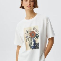 LULU & SKY Women Floral Printed Round Neck Cotton T-shirt-picture-6