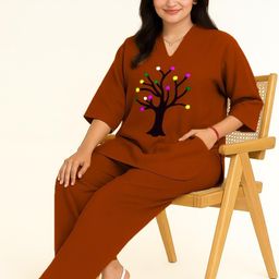 Naida Women Rust Co-Ords-image-92