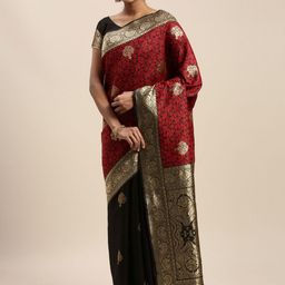 Suha Ethnic Motifs Zari Art Silk Heavy Work Banarasi Saree-picture-9