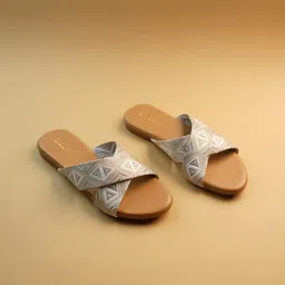 Ozuri Women Embellished Open Toe Flats-62