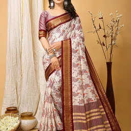 KALINI Abstract Printed Sungudi Saree-14