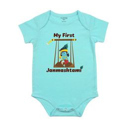 FFLIRTYGO Infants Janmashtami Printed Cotton Round Neck Bodysuit-image-58