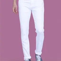 AWACK Men Comfort Regular Fit Low-Rise Pure Cotton Stretchable Jeans-picture-4