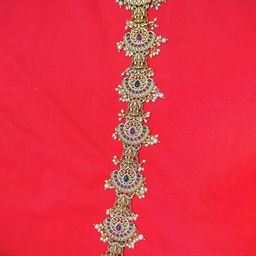 FIMBUL Artificial Beaded Bridal Jada billa Hair Braid Jada Choti Temple Hair Accessory-17