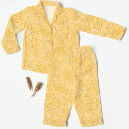 cocoon care Unisex Kids Printed Night suit-55