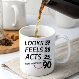 ARTBUG White Printed Ceramic Glossy Core Set of Cups and Mugs image 4