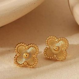 Lovemi Movements Stainless Steel Floral Shaped Studs-45