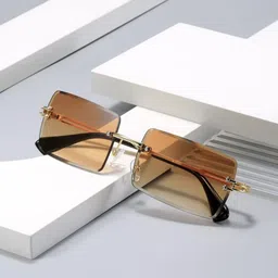 Eyedens Unisex Gold-Toned Square Sunglasses With UV Protected Lens-picture-39