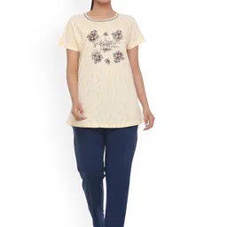 WOOL 4U Women Printed Night suit-image-27