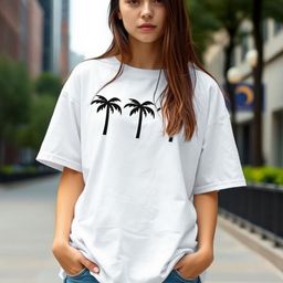 TOGS & TERRE Women Floral Printed Round Neck Cotton Oversized T-shirt-picture-28