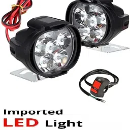 Imported 6 LED Waterproof Heavy Duty Fog Light Spot Beam With Handlebar Switch Back Up Lamp Car, Motorbike, Truck, Van LED (12 V, 55 W)-image-58