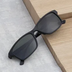 Ted Smith Unisex Rectangle Sunglasses with Polarised and UV Protected Lens SUN-CAYSON_C1-24