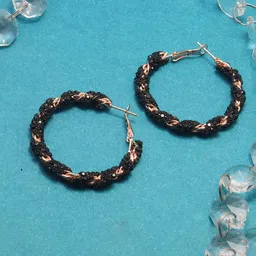 Maansh Contemporary Hoop Earrings-image-45