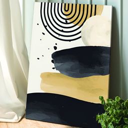 Myntra Elegant Homes Multicoloured Single Piece Canvas Abstract Wall Paintings-image-90