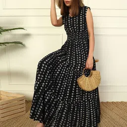 Raiyani Enterprise Women Abstract Printed Daily Flared Anarkali Kurta-picture-22