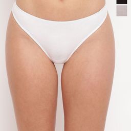 La Intimo Pack Of 3 Low-Rise Thongs Briefs LIPTH11C111-image-79