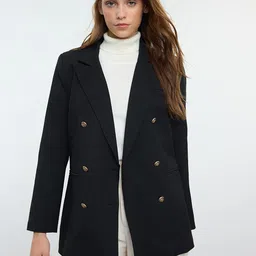 Trendyol Women Geometric Longline Duster Jacket-picture-16