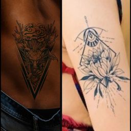 LICK Set Of 2 100% Plant-Based Realistic Semi Temporary Body Tattoos-91