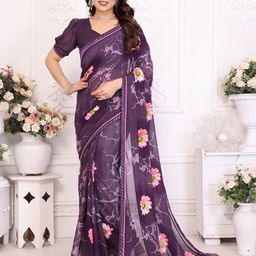 Nirmohi Fashion Floral Printed Beads and Stones Saree-image-55