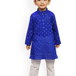 itsmycostume Boys Ethnic Motifs Regular Pure Cotton Kurta with Trousers-image-38