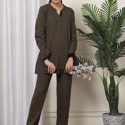Kanvin Women Printed Round Neck Night suit-picture-30