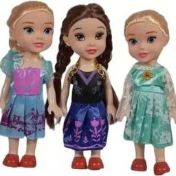 Realistic Three Sister Dolls with Fancy Dress & Movable Body Parts for Kids|06-34