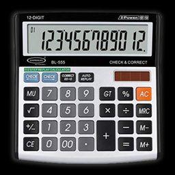 BAMBALIO Basic Calculator (12 Digits-Large Display, BL-555, Metallic)-91