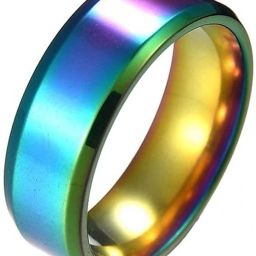 Stainless Steel Ring Multicolor Titanium Band for Men (Size-17) Stainless Steel Ring-image-15