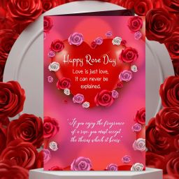 Happy Rose Day If You Enjoy The Fragrance Of A Rose You Must Accept The Thorns Which It Bears Surprise Greeting Card Greeting Card-15