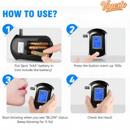 d2n AT 6000 Breathalyzer Alcohol Tester Machine Analytical Scale image 4
