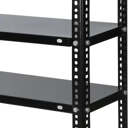 progressive enterprises Slotted Angle CRC Sheet 5 Shelves Multipurpose Storage Metal Open Book Shelf image 4