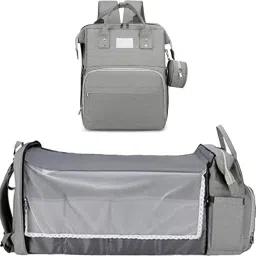 Multifunctional Mummy Bag Foldable Nappy Backpacks Baby Bed-40x31x19 Cm Diaper Bag-image-49