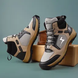 zixer Hiking Outdoor High Neck Shoes||Anti Skid Boots/ H-i Technology Sole Grip Shoes High Tops For Men-picture-13