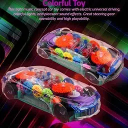 paramount gallery Transparent Musical Concept Racing Car with 3D Flashing LED Lights -A453-picture-8