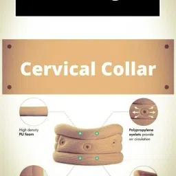 Soft Cervical Collar Adjustable Neck brace Support DUP Unisex(BEIGE,UN) Neck Support-image-1